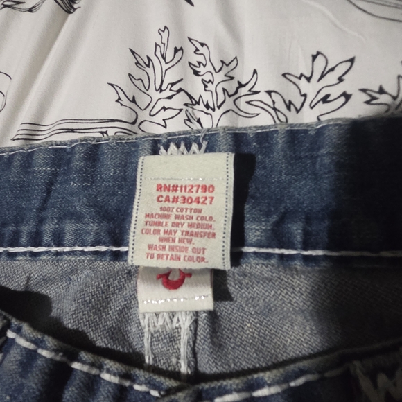 True Religion Men's Straight Blue Jeans - Picture 4 of 11